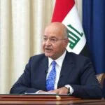The Iraqi President Barham Salih