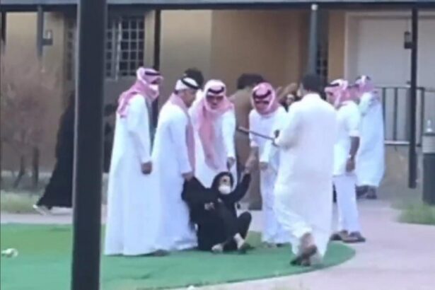 video of saudi forces beating women at orphanage stirs outrage