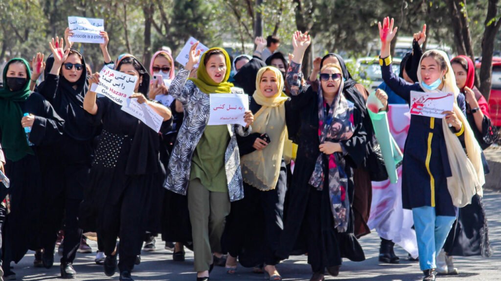 Afghan women protest