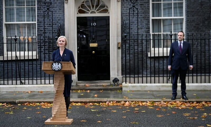 After a Tory revolt Liz Truss resigns as prime minister