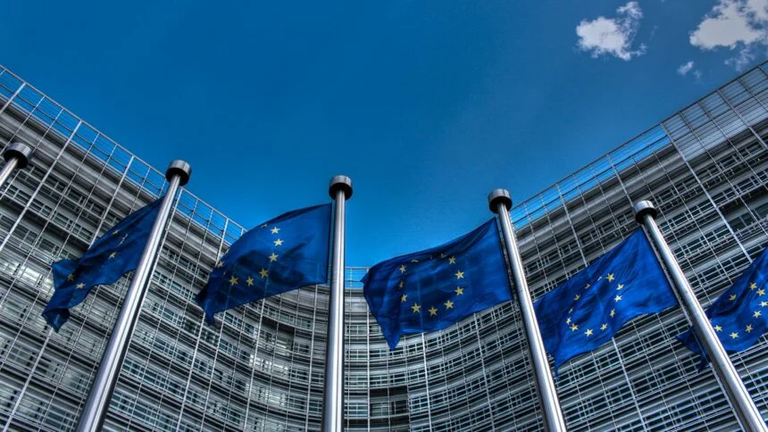 EU flags