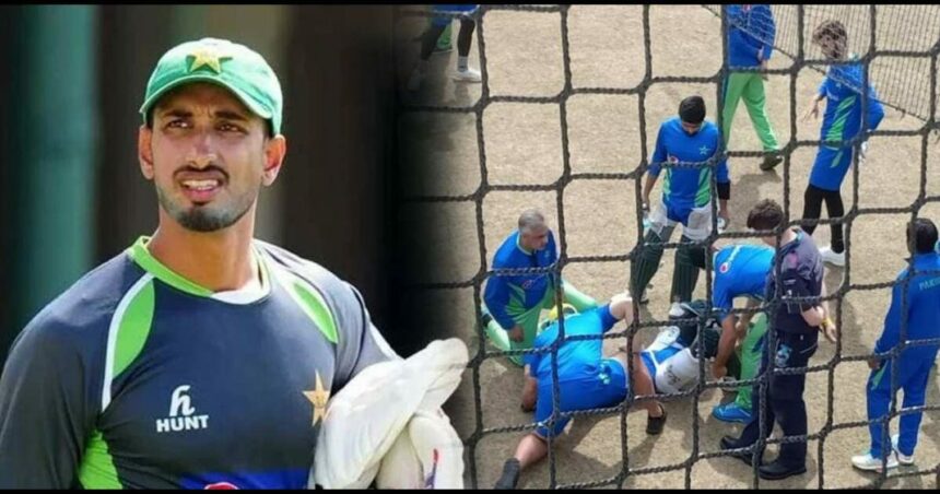 t20worldcup pakistan shanmasood taken to hospital after blow to the head during practice session