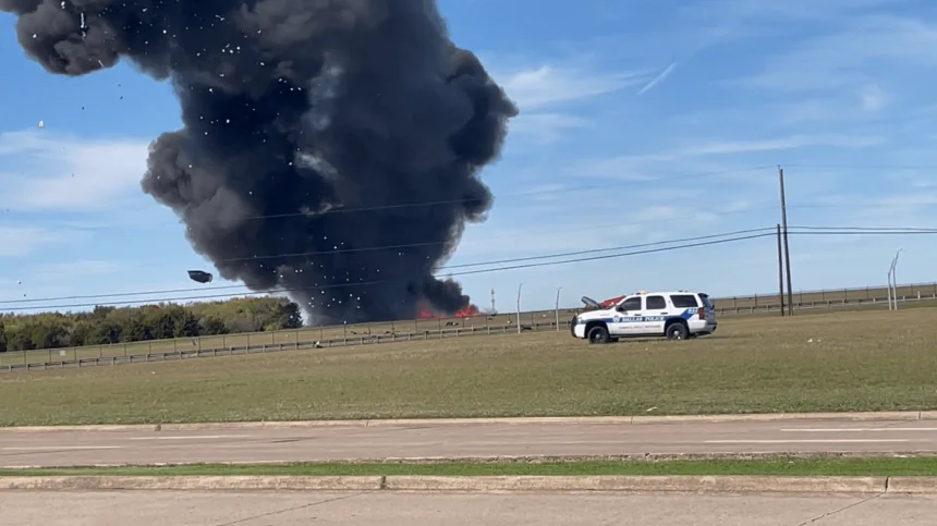 plane crash at airshow in dallas