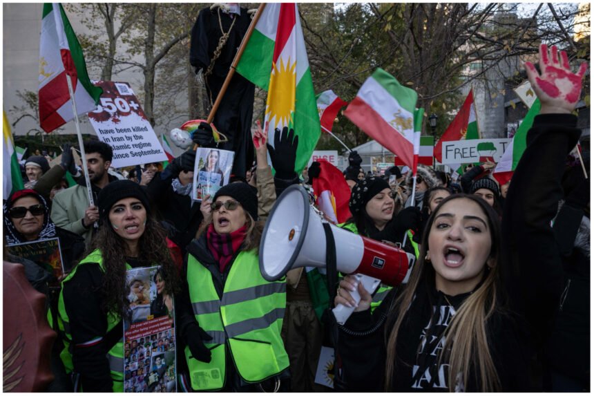 anti iran regime protestors